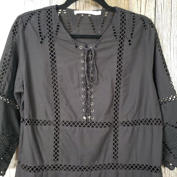 MINISTRY of STYLE Black Eyelet Dress - 6 - Picture 4 of 14